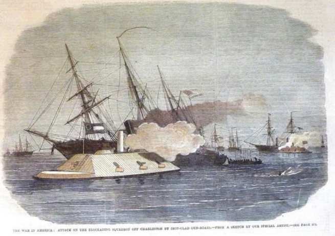 ironclad attack - 1863