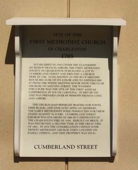 Site of the First Methodist Church Marker