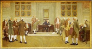 Albert Herter's painting of the Constitutional Convention. 