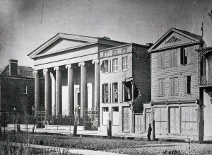 Hibernian Hall, cannon damage