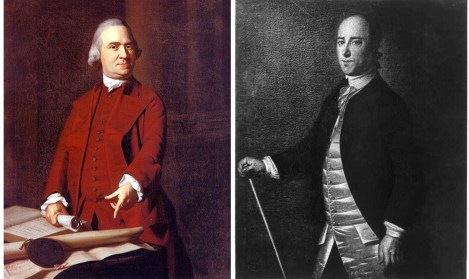 (L) - Sam Adams. (R) - Christopher Gadsden