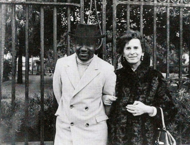 John-Paul & Dawn on Broad Street, in front of Washington Park 
