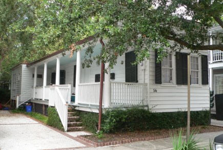 Vesey's house ... now numbered 56 Bull Street, Charleston. A National Historic Landmark
