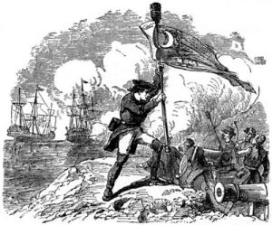 Sgt. Jasper replacing the flag