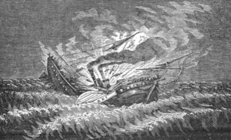 The sinking of the Pulaski