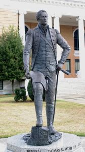 Statue of Gen. Sumter on the courthouse lawn, Sumter S.C. 