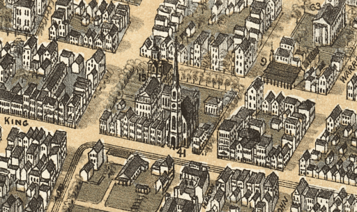 birdseye view of charleston - large - cropped, orphan house 2