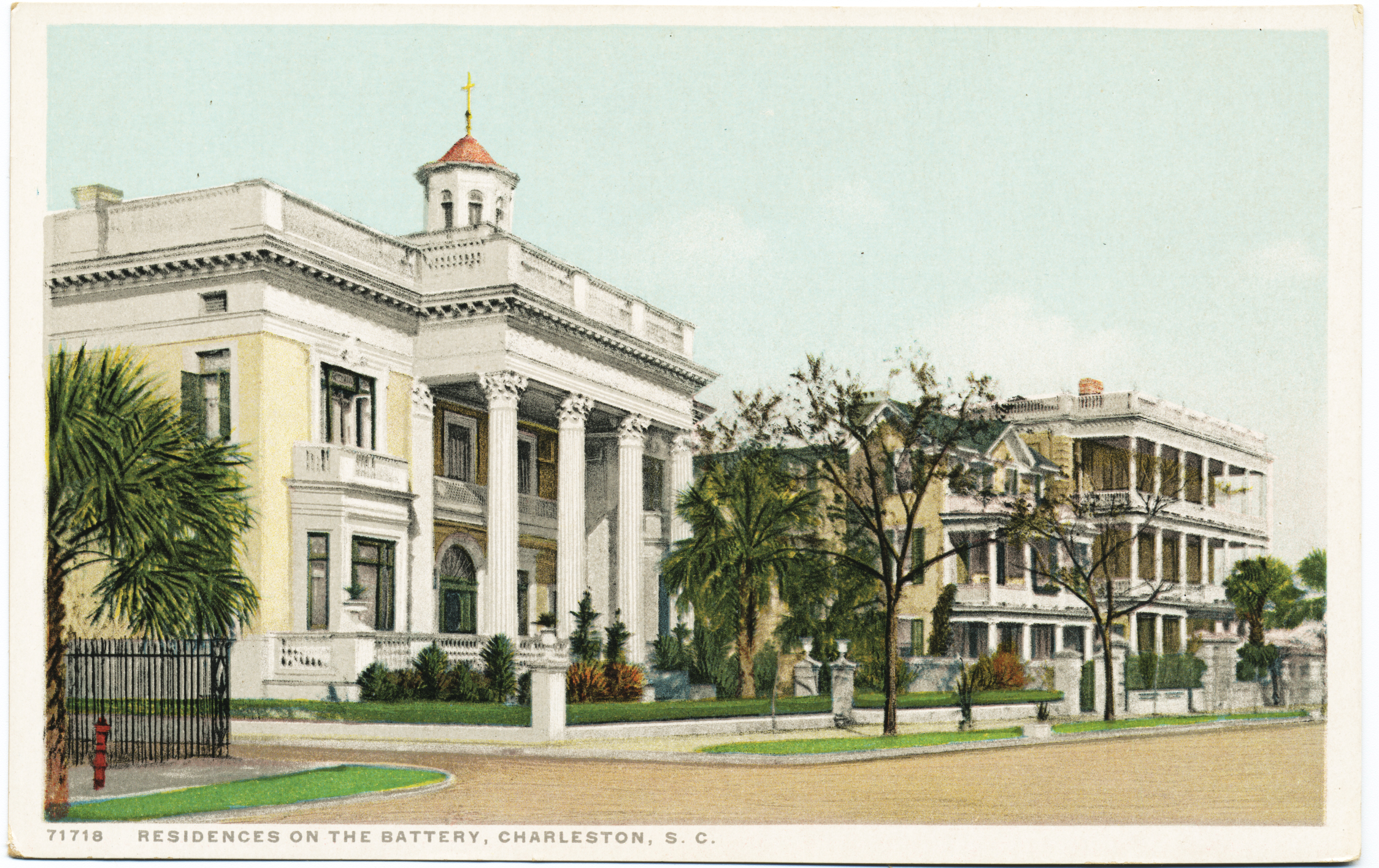 south battery - villa margarite - postcard